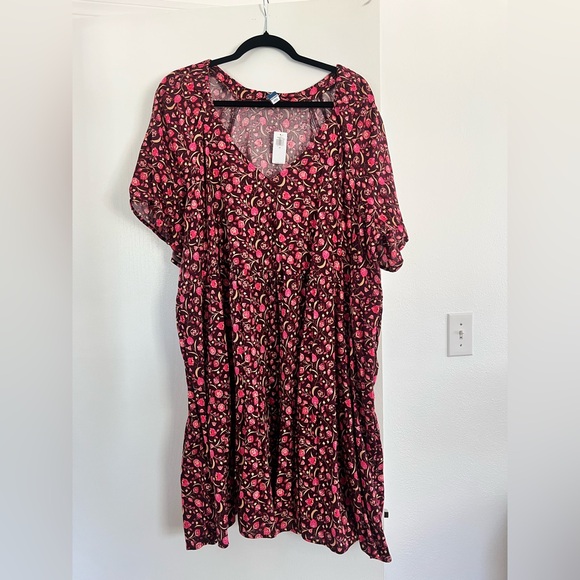 V-Neck Mini Swing Dress - Picture 3 of 9